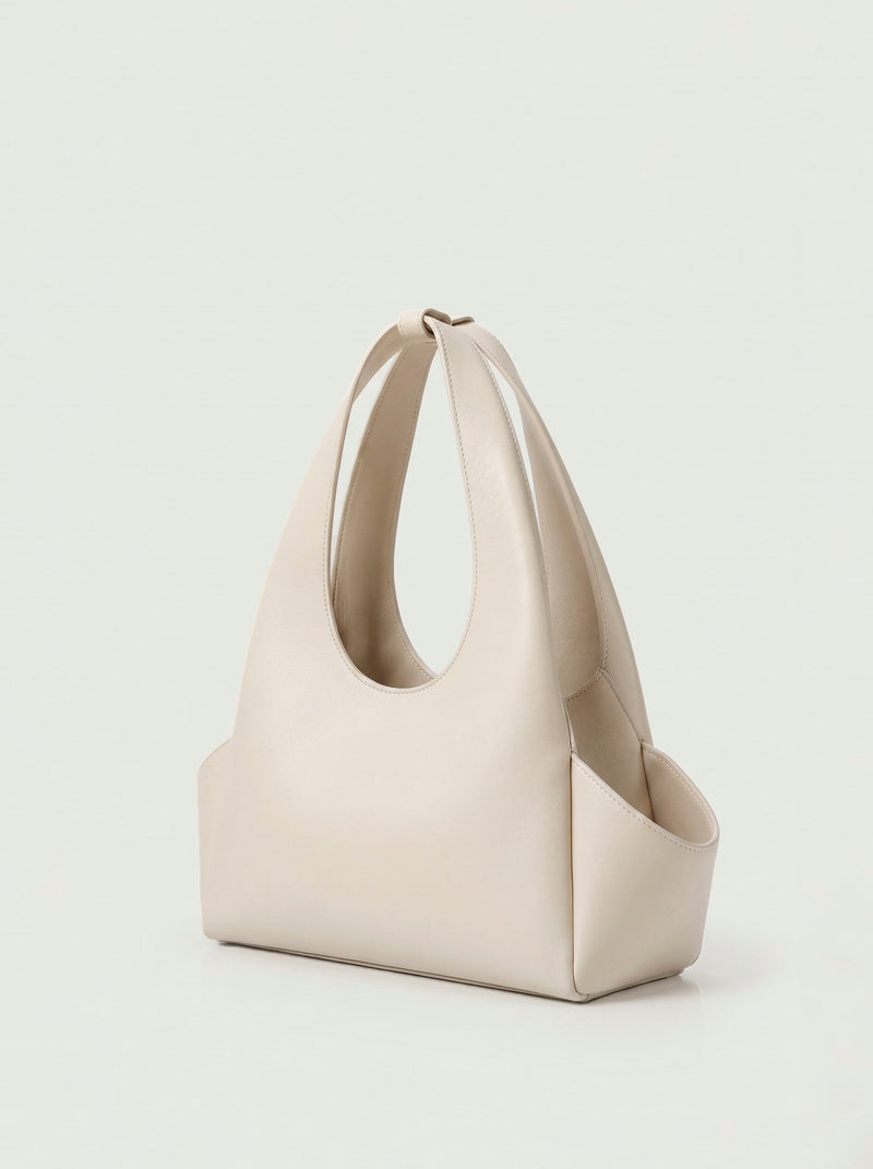 The Arco Satchel ( Beige )