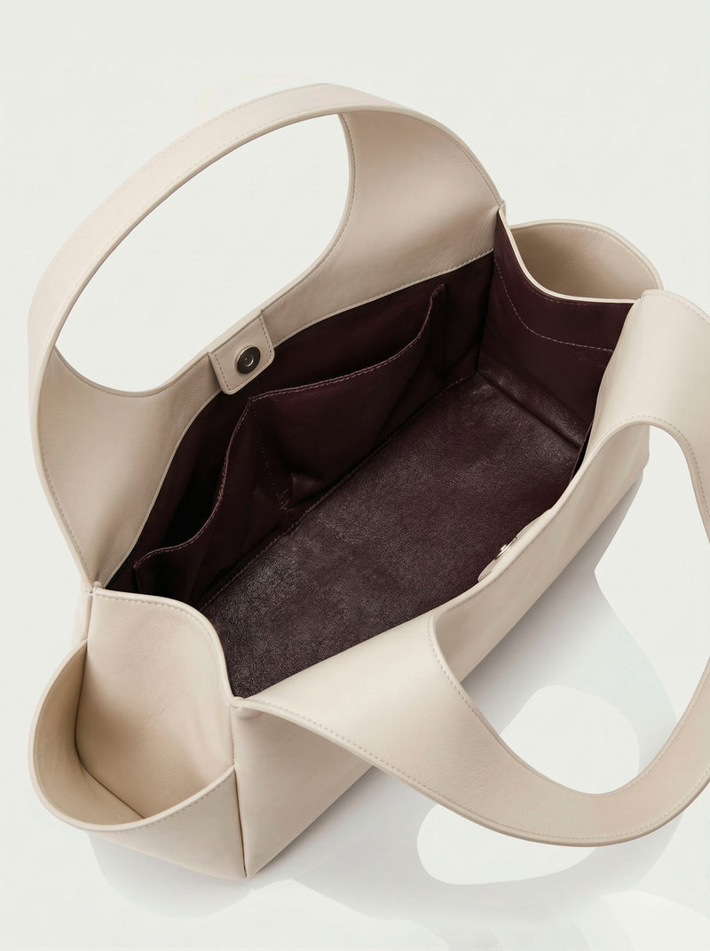 The Arco Satchel ( Beige )