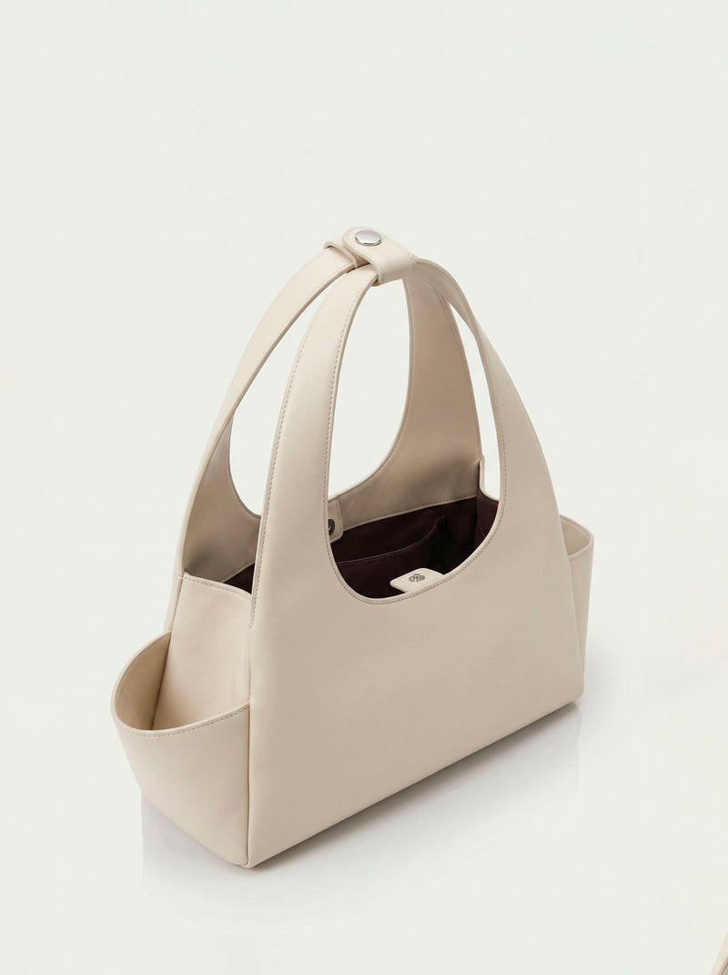 The Arco Satchel ( Beige )
