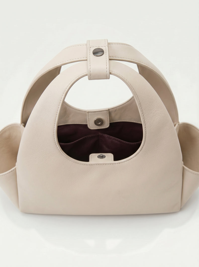 The Arco Satchel ( Beige )